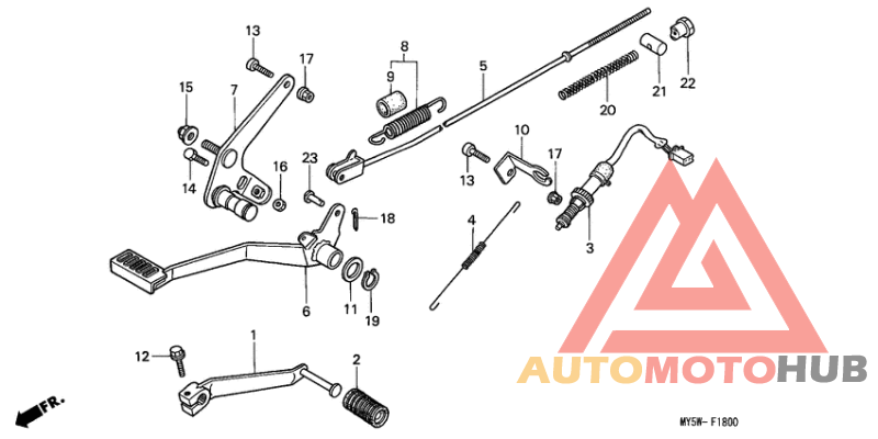 Brake pedal assy