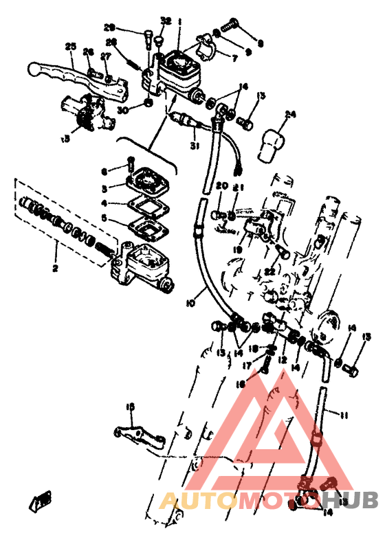 Front master cylinder.