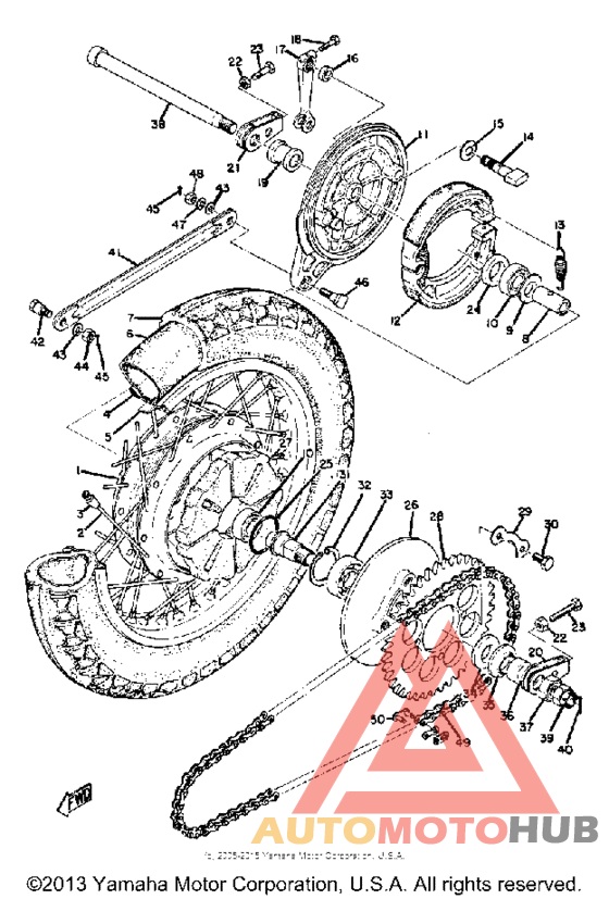 Переднее колесо