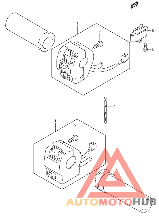 Рулевой переключатель