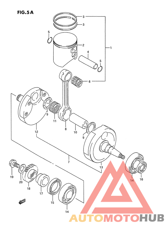 Вал коленчатый