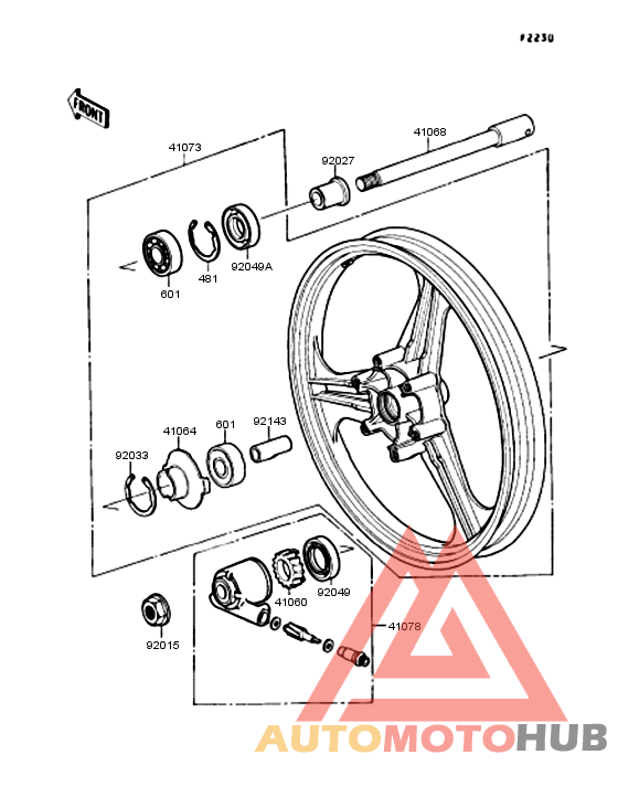 Переднее колесо