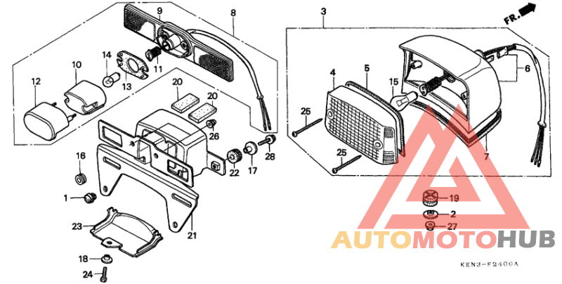 Taillight unit ass`y