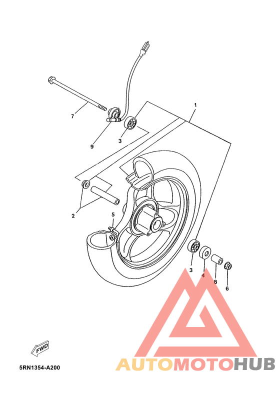Переднее колесо