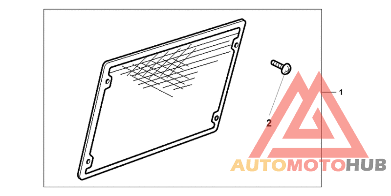Chrome radiator scre