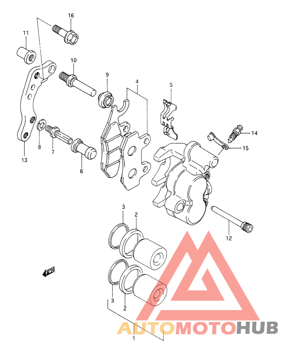 Передний суппорт
