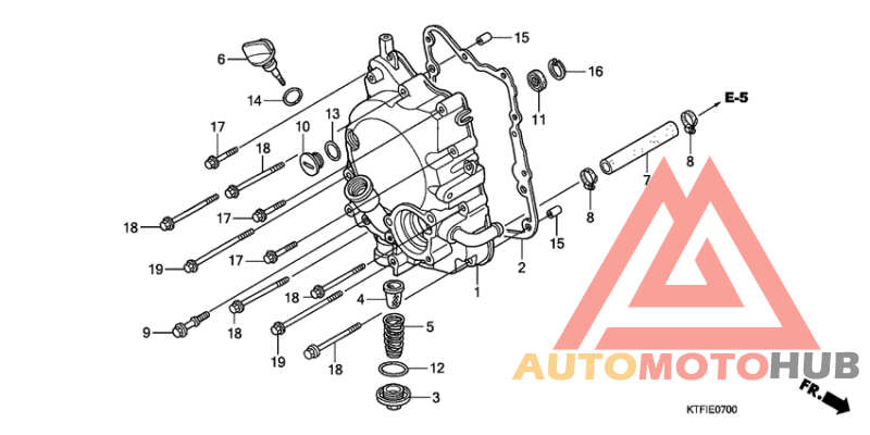 Крышка картера правая