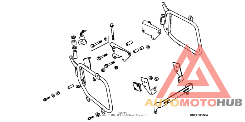 Saddlebag, mount brackets