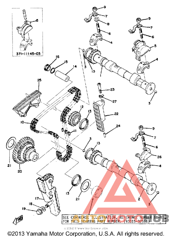 Camshaft chain tensioner