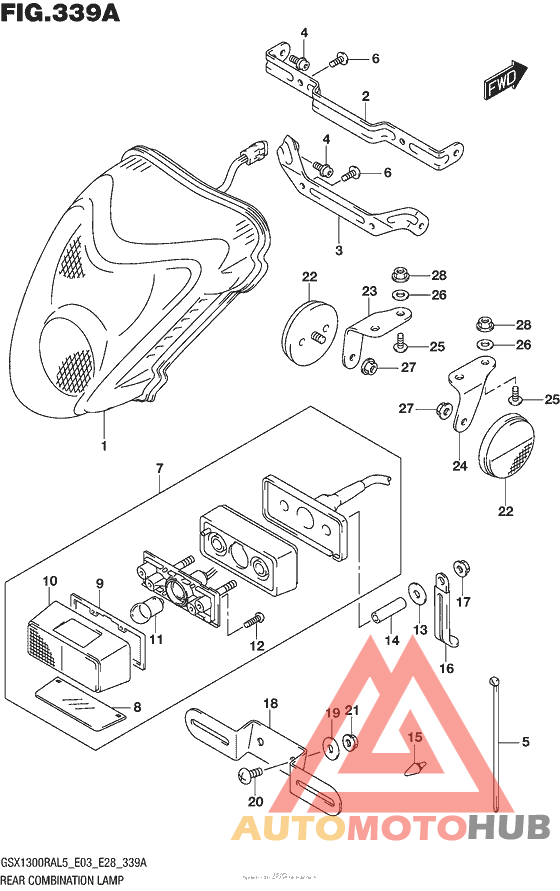 Rear Combination Lamp (Gsx1300Ral5 E03)