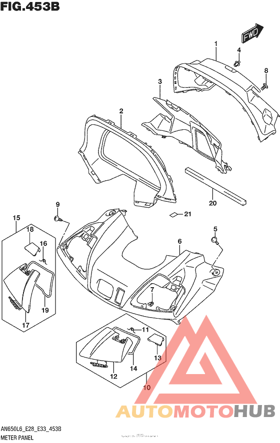 Meter Panel (An650Zl6 E28)