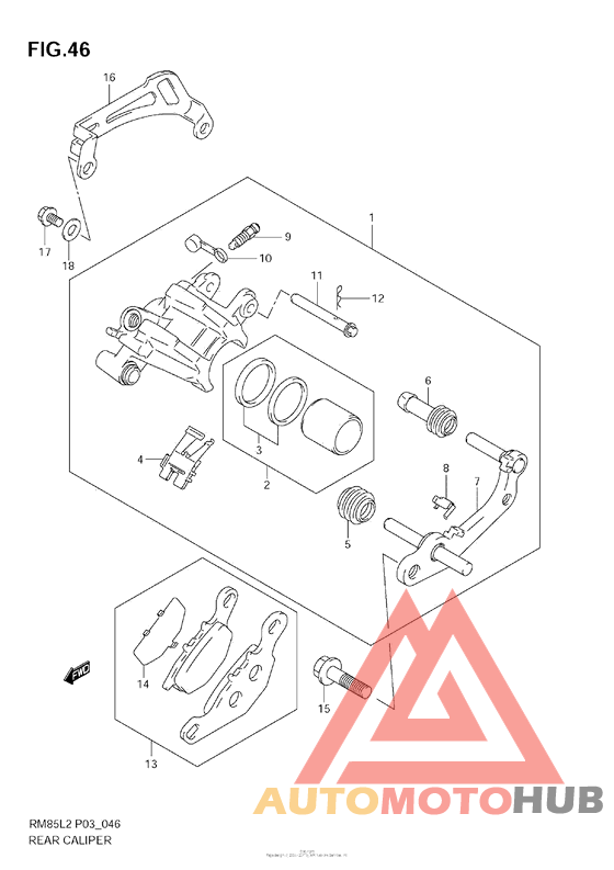 Задний суппорт