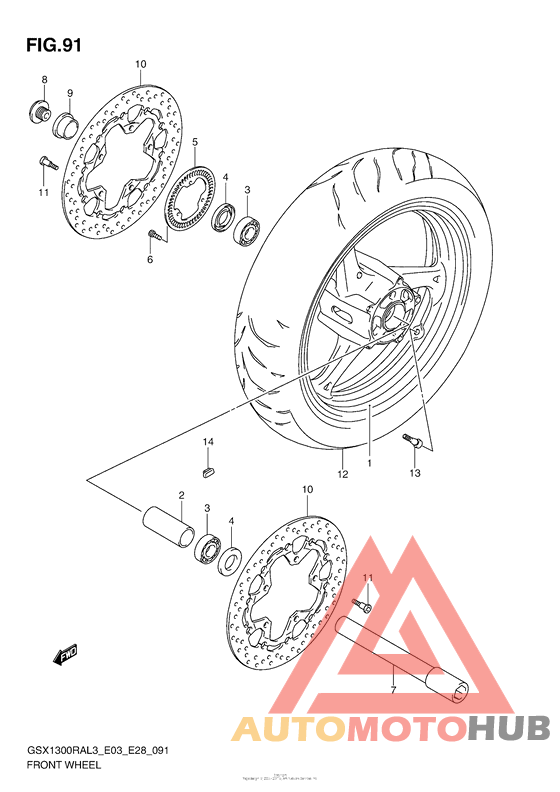 Front Wheel (Gsx1300Ral3 E03)