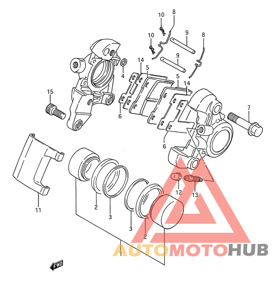 Задний суппорт