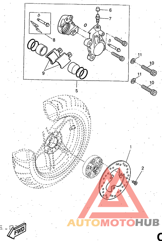 Задний суппорт