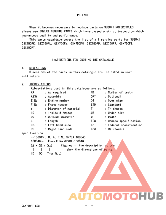 Catalog preface