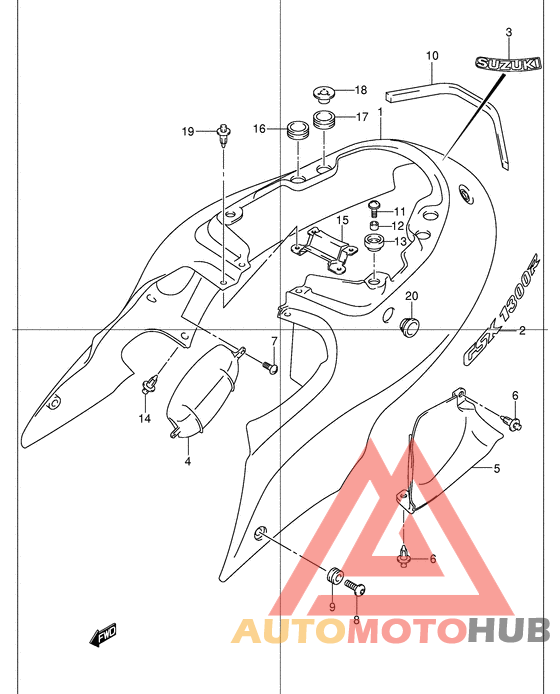 Обтекатель задний