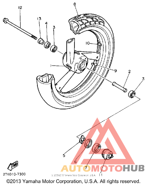 Переднее колесо