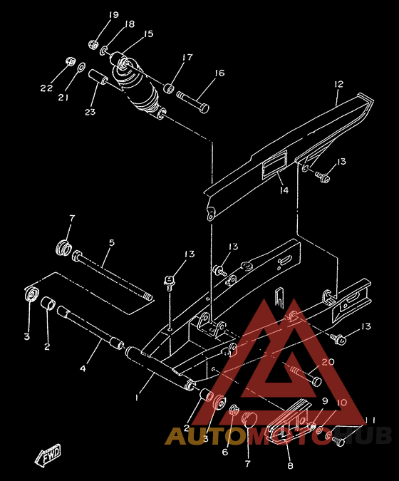 - bras arriere. suspension