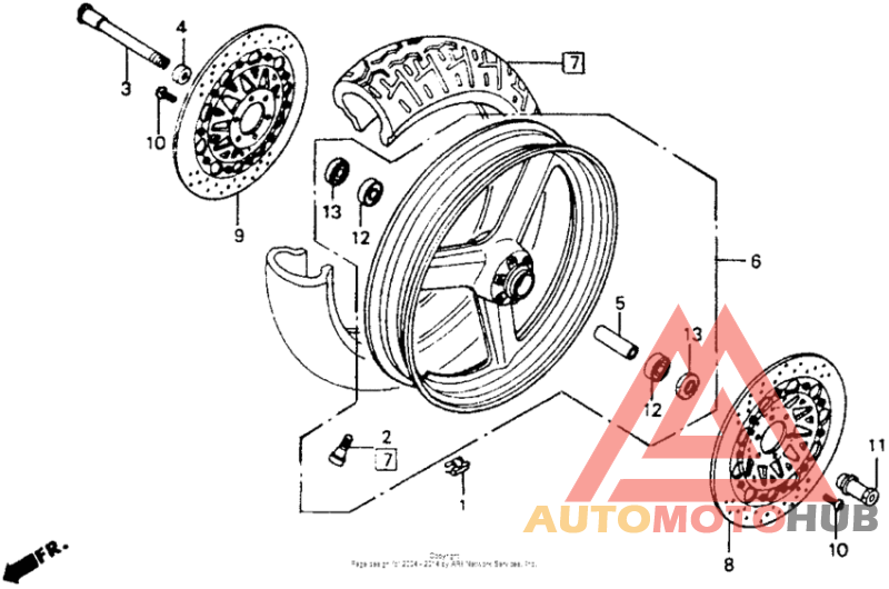 Переднее колесо