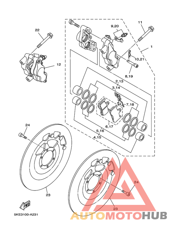 Передний суппорт