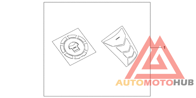 Tankpad / fuel lid cover