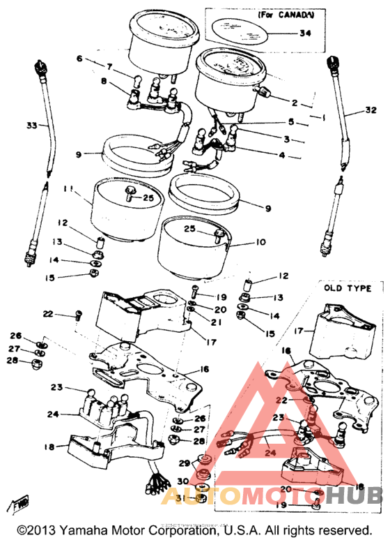 Спидометр-тахометр