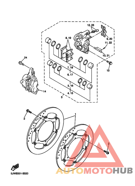 Передний суппорт