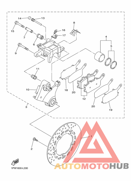 Задний суппорт