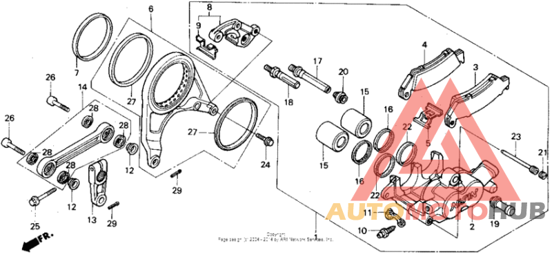 Задний суппорт