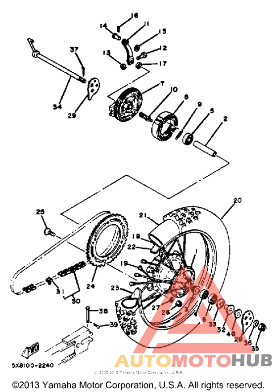 Переднее колесо