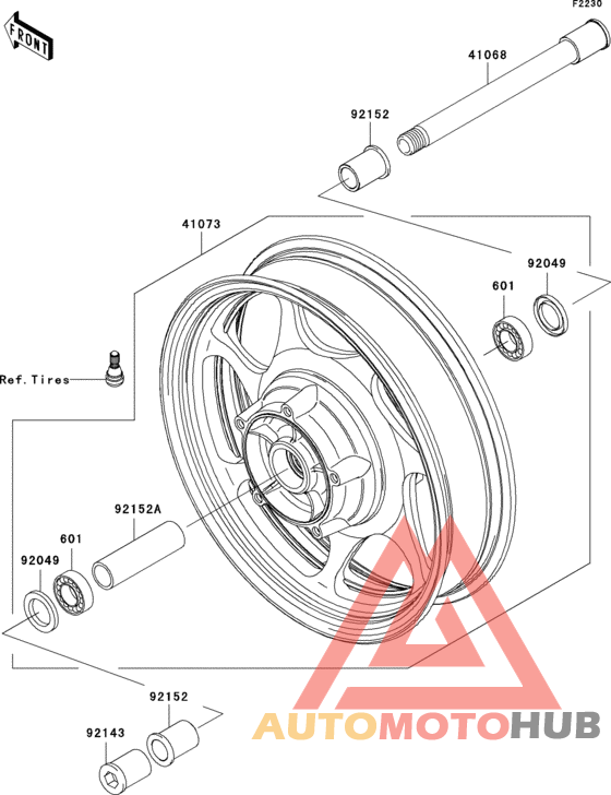 Переднее колесо