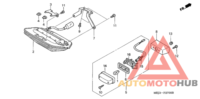 Taillight unit ass`y