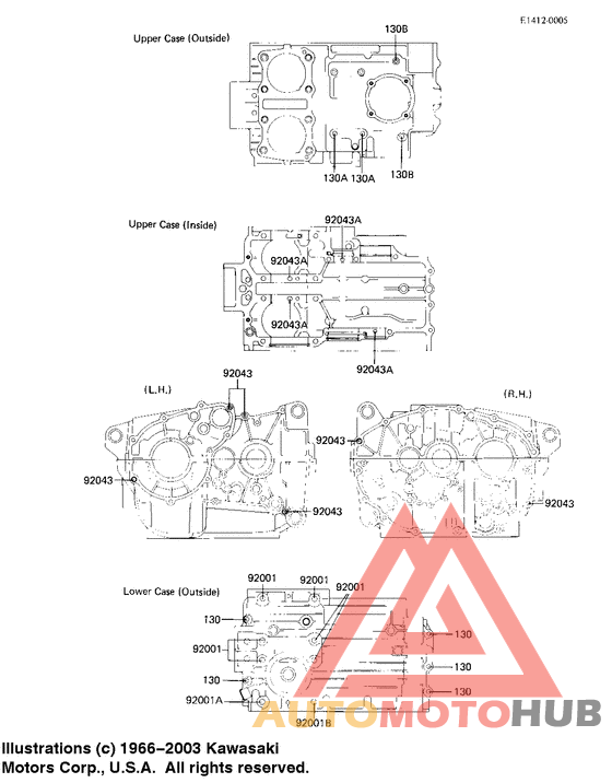Crankcase bolt & stud pattern