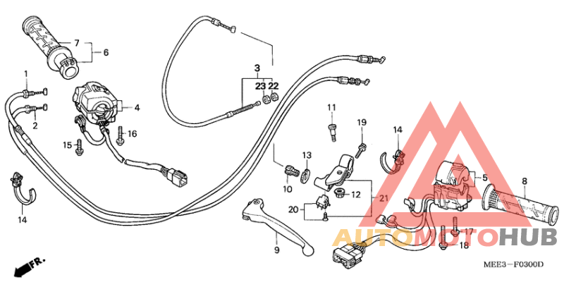 Handle lever/switch/cable