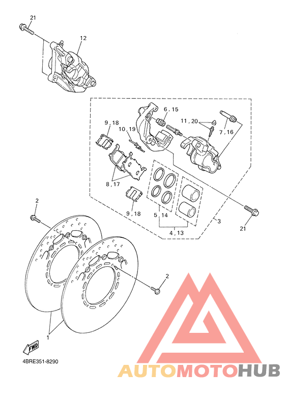 Передний суппорт