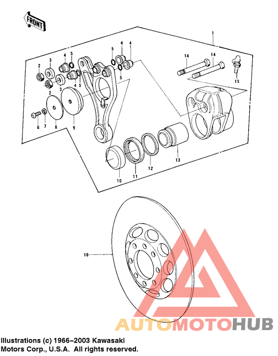Передний суппорт