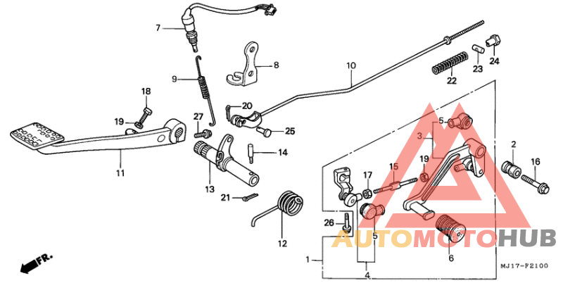 Brake pedal assy