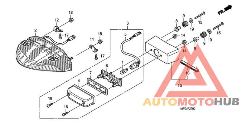 Taillight unit ass`y