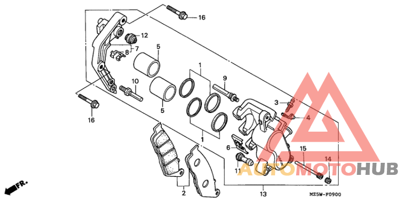 Передний суппорт