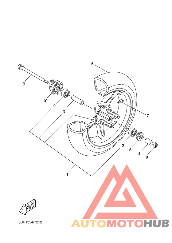 Переднее колесо