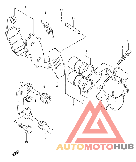 Передний суппорт