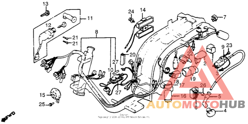 Wire harness + ignition coil