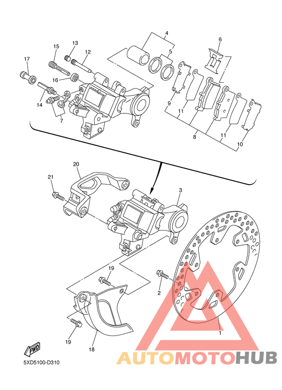 Задний суппорт