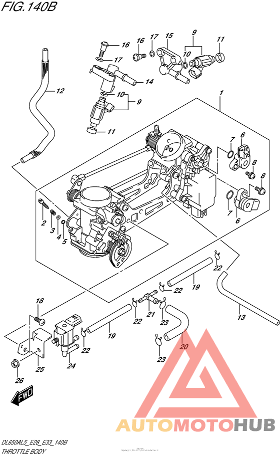 Throttle Body (Dl650Al5 E33)