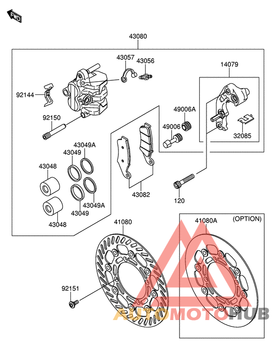 Передний суппорт