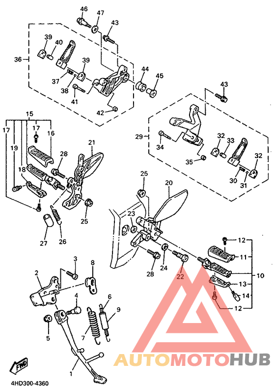Stand. footrest