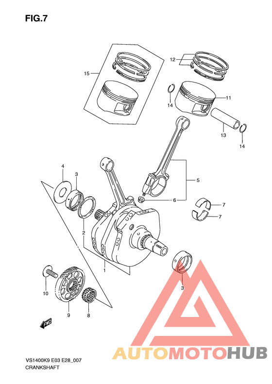 Вал коленчатый