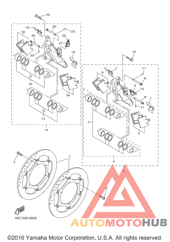 Передний суппорт