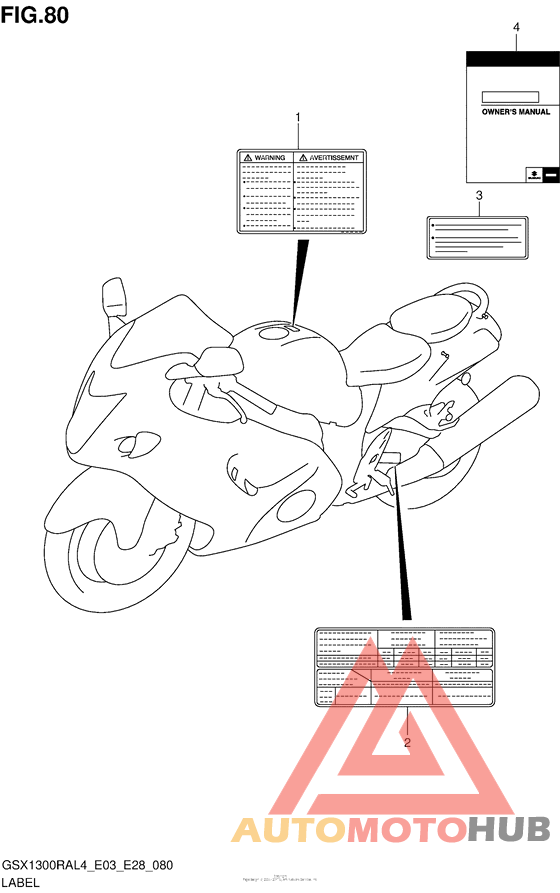 Label (Gsx1300Ral4 E28)